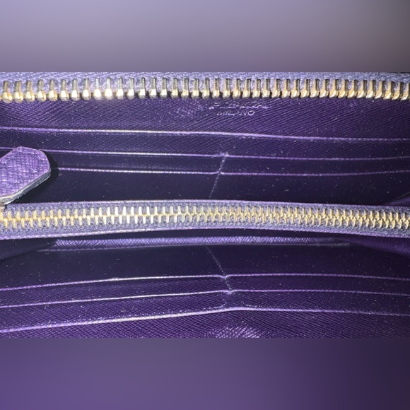EUC Prada Saffiano Leather Wallet - Purple - Picture 7 of 11